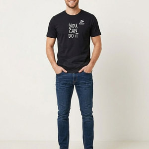 เสื้อยืดถักลายปักสไตล์ทันสมัย นุ่มสบาย แฟชั่นสำหรับฤดูร้อน เย็บทนทาน แห้งเร็ว เป็นมิตรกับสิ่งแวดล้อม - Product Image 3