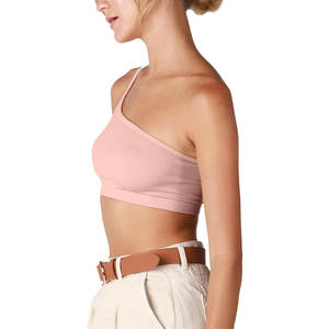 Nuevo esta semana en forma de vieira gimnasio personalizado un hombro sujetadores deportivos para mujer Yoga secado rápido Crop Tops 80nylon Spandex 20 - Product Image 6