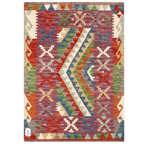 Alfombra Imaco Maimana, Alfombra Kilim Afgana, 121 x 87 cm, Producto para Colgar en la Pared - Product Image 1