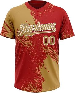 Camiseta de softbol sublimada personalizada para hombres Proveedor OEM Camiseta transpirable ligera mundial para equipos deportivos y clubes - Product Image 3