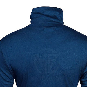 Refined Plain Knitwear Long Sleeve Raised Collar Pullover for Seasonal Casual Styling <b>Men</b> <b>Turtle</b> <b>Neck</b> Shirt - Product Image 5