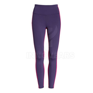 Leggings de Compresión de Spandex/Poliéster con Logotipo Personalizado de Último Diseño, Cintura Alta, Secado Rápido, Transpirables, Ropa Deportiva - Product Image 1