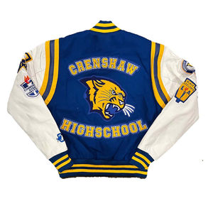 2024 décontracté hommes Streetwear Cool Varisty hommes vestes en cuir Versity université Bomber collège veste pour hommes de haute qualité - Product Image 3