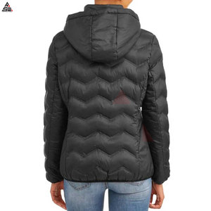 Factory Made New Arrival <b>Women</b> Puffer <b>Jacket</b> Sheep Skin Trim Cotton Filled Hooded <b>Lightweight</b> Breathable Outdoor Winter <b>Jacket</b> - Product Image 2