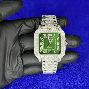 Hip Hop personalizado Iced out Moissanite Diamond Watch para hombres VVS Diamond Watch regalo - Product Image 5