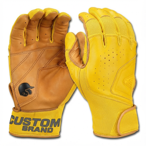 Gants de frappe de baseball personnalisés avec logo, prix de gros, paume en cuir, haute résistance, extensibles, pour tous les temps, gants de frappe de softball - Product Image 6