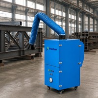 Machine de purification des fumées de soudage avec bras d'aspiration flexible, extracteur portable, purificateur de fumée haute efficacité pour la fabrication de l'acier