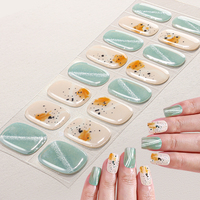 Nouveau Style Gel Ongles Autocollants UV Gel Non-toxique Semi-durci Gel Ongles Autocollants Usine En Gros