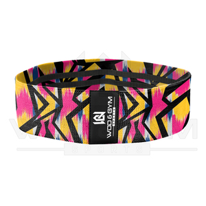 Bandas de ejercicio de TPE con logotipo personalizado al por mayor, banda de resistencia de bucle de entrenamiento de fitness con impresión sublimada elástica para botín - Product Image 3