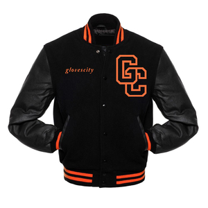 Blouson universitaire professionnel en gros avec doublure matelassée et broderie de patch en chenille de haute qualité, personnalisation de la marque, prix - Product Image 4