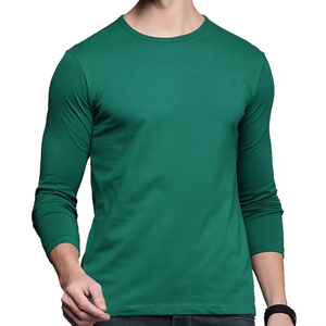 Camisetas Lisas para Hombre, Manga Raglán Completa, 100% Algodón Peinado de Alta Calidad, Cuello Redondo, Secado Rápido, Anti-Pilling, Ecológicas - Product Image 1