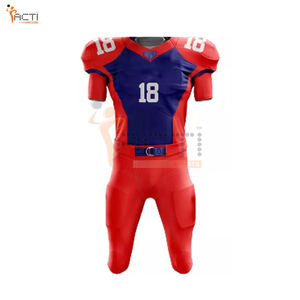 100% Polyester Breathable High Quality Customizable American Football Uniform with Low MOQ ACTI SPORTS <b>Model</b> A-AF-5327 - Product Image 2