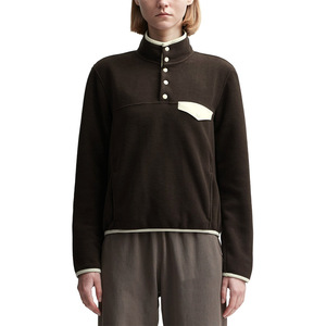 เสื้อฮู้ดคริสตัลผ้าฝ้ายหนาสำหรับผู้หญิงทรงหลวมเสื้อสวมหัวทรงหลวมโลโก้ขนาดใหญ่สไตล์วินเทจพิมพ์ด้านหน้าสำหรับฤดูหนาวตามสั่ง - Product Image 1