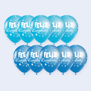 Palloncini Rotondi Metallizzati Oro 'Party Love' per Decorazioni di Compleanno, Confezione da 12 Pezzi - Product Image 3