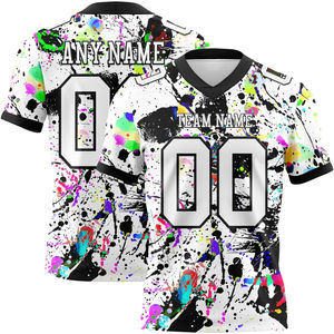 Camiseta de Fútbol Americano Personalizable para Hombre, Uniforme Deportivo Transpirable con Mangas Cortas, Talla Grande para Jóvenes y Adultos, Personalizado - Product Image 2