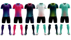 Maillot de football personnalisé OEM, ensemble de maillots de football, uniforme sportif, polo, survêtement, vêtements de football personnalisables - Product Image 4