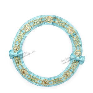 <b>Rose</b> Croix 30th Degree Freemason Regalia Collarette Custom Designed 3D Embroidered Logo Collarette - Product Image 2