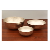 Vente chaude moderne cuisine de tous les jours assiettes de mariage Top tendance martelé texturé métal salade fruits noix plat de service pour les fêtes