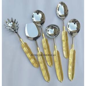 Couleur et taille personnalisées disponibles ensemble de couverts élégants en métal de haute qualité pour les ustensiles de cuisine indiens pour la maison et les hôtels - Product Image 5