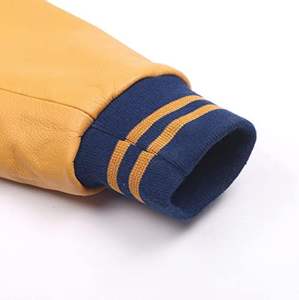 Veste universitaire en cuir de laine unisexe haut de gamme hiver Baseball Basketball Style toile à capuche tissu léger Premium High Street - Product Image 4