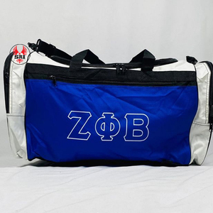 Bolsa de Mano de Poliéster Bordada con el Símbolo de la Hermandad Zeta Phi Beta para Mujer |   Bolso de Mano Personalizado con Bordado de la Hermandad ZPB para Mujer - Product Image 5