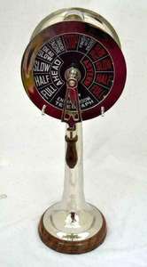 Télégraphe maritime nautique 36 \ "en aluminium et laiton, cadeau technique de moulage de moteur de bateau décoratif - Product Image 2