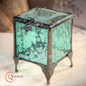 กล่องเงินของที่ระลึกสไตล์วินเทจที่มีดีไซน์ลายดอกไม้ที่ซับซ้อนสำหรับเก็บเครื่องประดับมรดกสืบทอดและความทรงจำที่น่ารักของตกแต่งบ้านที่หรูหรา - Product Image 3