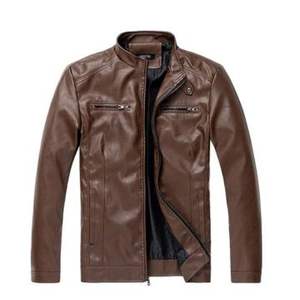 Vestes pour hommes en cuir de mouton 100% pur, haute qualité, prix de gros, design personnalisé, y compris les grandes tailles, imperméables, neuves, tricotées - Product Image 2