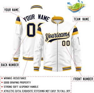 Chaqueta Varsity de lujo para hombre, de gran tamaño Premium bombardero, satén, ropa de calle de alta calidad, colores contrastantes, rayas XS, triangulación de envíos - Product Image 6