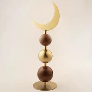 Centro de Mesa Moderno y Minimalista de Metal para Ramadán, Hecho a Mano, Duradero, con Forma y Tamaño Personalizables, Decoración de Mesa para Oficina, Uso en Interiores - Product Image 6