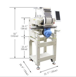Máquina de bordar automática comercial de una sola cabeza y 12 agujas, nueva, de alta calidad, con pantalla LCD, 110V-220V - Product Image 2