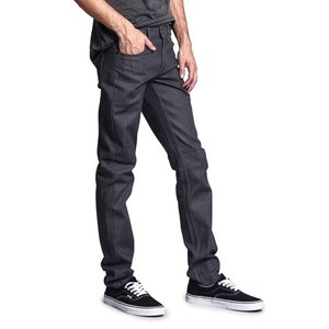 Noir Gris Denim Jeans Pantalon Hommes Automne Noir Bleu Foncé Straigh Hommes Jeans Pantalon Classique Caaual Coton Stretch Taille 40 42 44 - Product Image 4