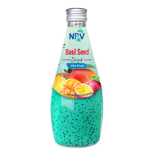 Bebida de semilla de albahaca con sabor a Granada, botella de vidrio de 290 ml, Etiqueta Privada, muestra gratis, diseño gratis - Product Image 5