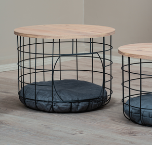 Mesa Auxiliar Moderna de Metal para Gatos, Mesa de Centro Multifuncional para Mascotas, Mueble Cama para Gatos de Interior, Elegante Refugio de Metal para Gatos - Product Image 2