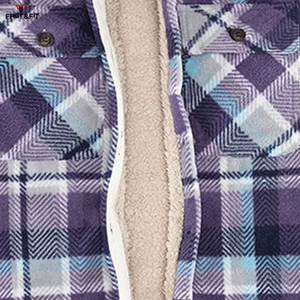 Best Sale Breathable Solid Long Sleeve <b>Flannel</b> <b>Shirt</b> Heavy Weight Custom Logo Casual Knitted Weave Wholesale Price - Product Image 6