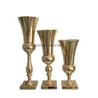 Décoration de table en laiton massif Home Festival Classic Flower Trumpet New Designer Indoor and Outdoor Horn Shape Brass Trumpet