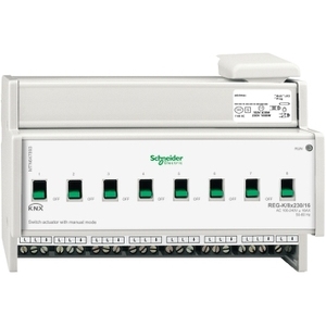 Attuatore interruttore grigio chiaro SCHNEIDER ELECTRIC MTN647893 REG-K/8x230/16 Modalità Manuale Input/Output (IO) - Product Image 1