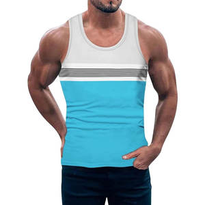 Camisetas sin mangas de algodón de microfibra de alta calidad para hombre, ropa deportiva para correr activa, camisetas sin mangas que absorben el sudor - Product Image 1