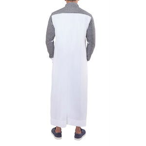 Thobe Jubbah musulman traditionnel pour homme, de haute qualité, léger, style simple, nouveau, avec logo personnalisé, broderie perlée, vêtements saoudiens - Product Image 3