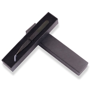 Black Storage <b>Box</b> Organizer Toothed Eyelash Tweezers <b>Empty</b> Packaging <b>Box</b> Stainless Steel Tools Custom Logo Anti-Magnetic Durable - Product Image 1