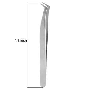 Juego de pinzas para extensión de pestañas de fabricación profesional, novedad en juego de pinzas para pestañas de acero inoxidable - Product Image 2