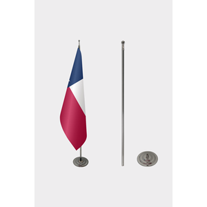 Drapeau de fanion en aluminium imprimé numériquement 3x5 pieds personnalisable avec logo personnalisé - Drapeau d'intérieur officiel en polyester Teksas - Product Image 2