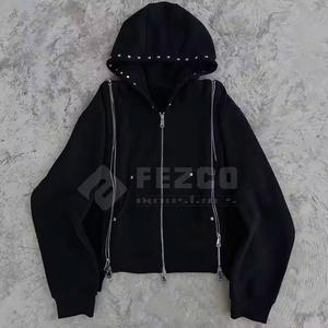 Survêtement personnalisé pour hommes grande taille en strass solide hiver bas quantité minimale de commande disponibles différentes couleurs directement fabricant pakistanais - Product Image 2