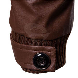 Veste en cuir pour homme, vente chaude, nouvelle mode, veste en cuir pour homme, veste en cuir coupe-vent - Product Image 6