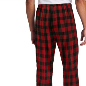 Pantalones rojos de franela para hombre con bolsillos, ropa de dormir suave y transpirable para descansar diariamente y ropa de dormir cómoda con Oem - Product Image 6
