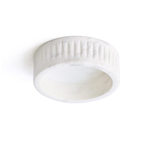 Bol en marbre blanc de luxe très demandé pour une utilisation fonctionnelle et décorative, disponible au prix d'exportation depuis l'Inde, prix de gros. - Product Image 6