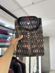 Heavy <b>Silk</b> Lucknow Digital Print Reversible Loose Fit All Seasons Formal <b>Kurtas</b> for Men for Parties - Product Image 3