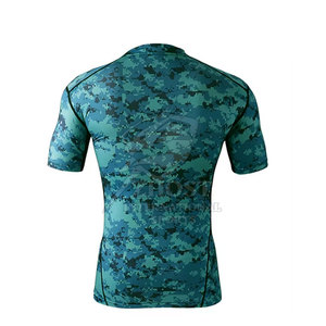 Vente en gros de maillots MMA à manches courtes pour hommes, pour l'été, la plage et le surf, avec coutures haute résistance, gilet de performance - Product Image 2