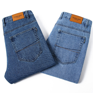 Jeans Rectos Personalizados para Hombre, 100% Algodón, Calidad Premium, Transpirables y de Secado Rápido, Diseño Apilado - Product Image 1