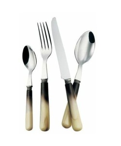 ชุดเครื่องใช้บนโต๊ะอาหารดีไซน์ทันสมัยทำโลโก้ได้ตามต้องการชุดเครื่องใช้บนโต๊ะอาหารด้ามเซรามิกมีดส้อมช้อน - Product Image 1